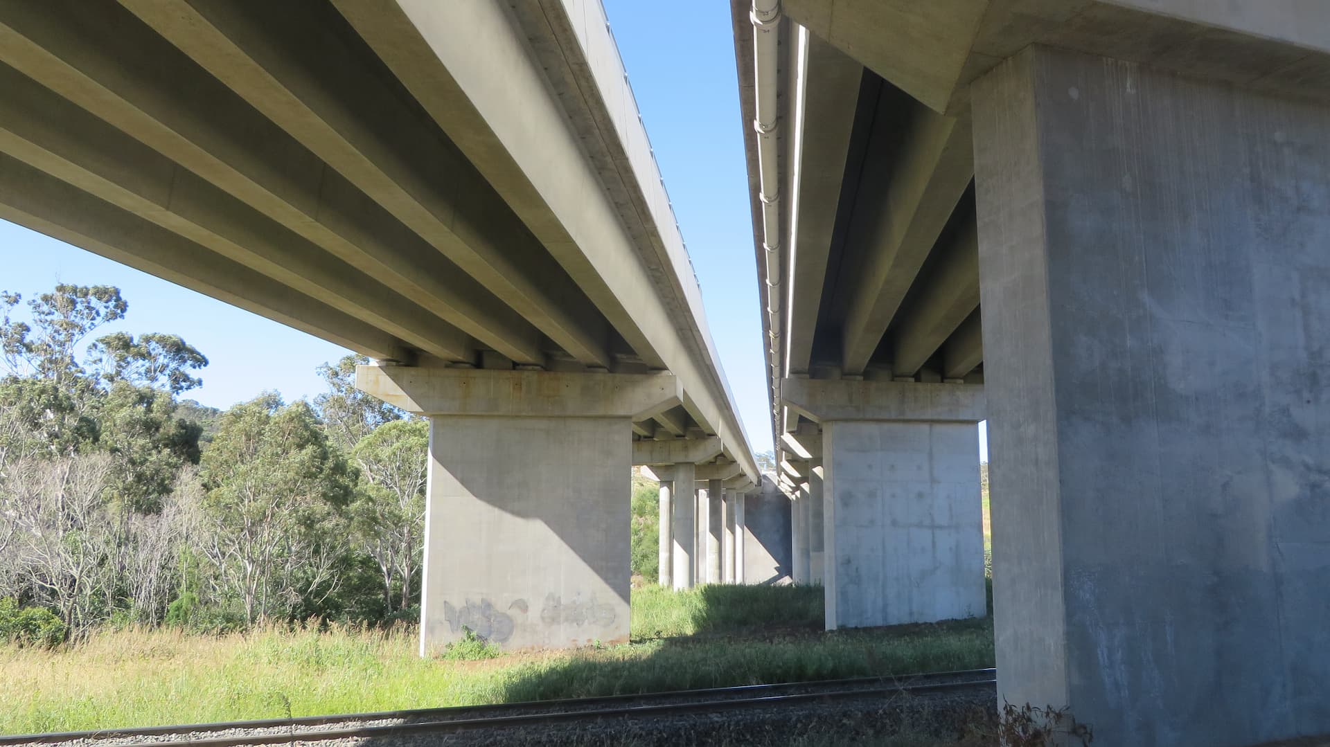 Photo from under a bridge