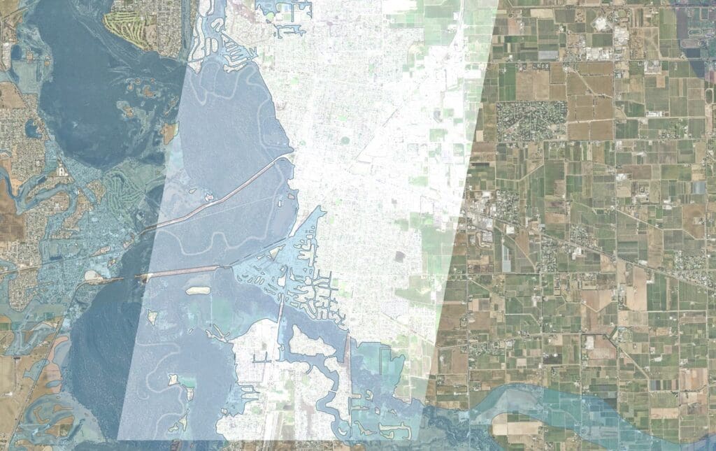 Shepparton Flood Extent map