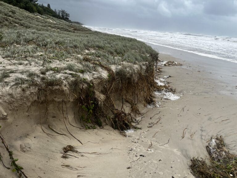 TC Alfred coastal erosion